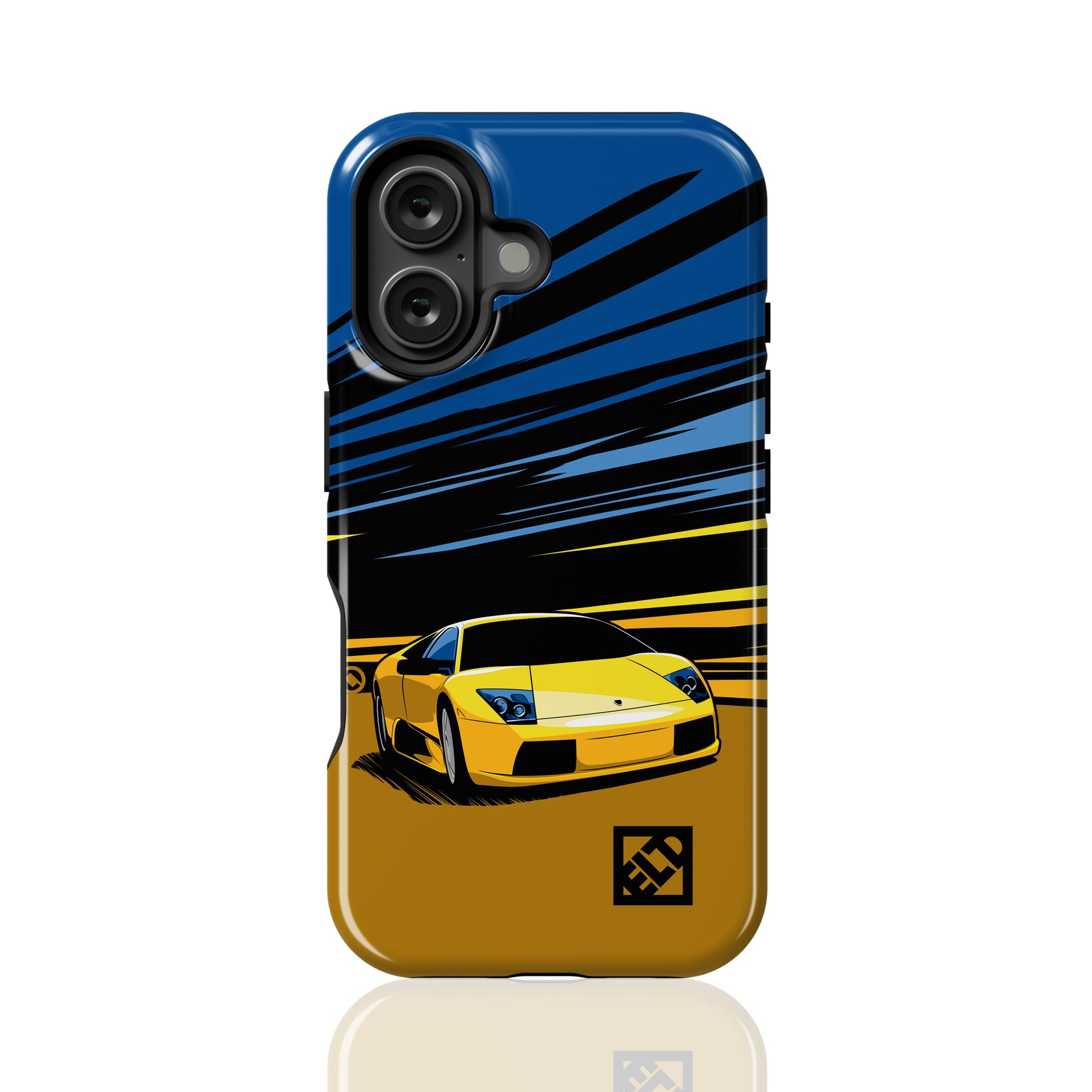 Yellow Lamborghini Art for iPhone 16 Series Phone Cases Yellow Lamborghini Art for iPhone 16 Series Phone Cases