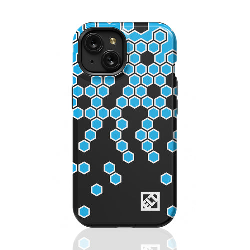 Hex Blue Fade to Black iPhone 15 Series Phone Cases | ELD