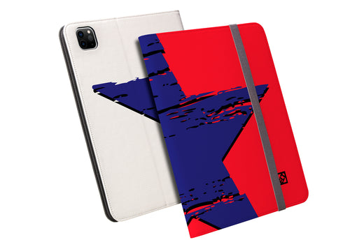 Star Red White Blue Folio Wallet for iPad Pro 12.9 (4, 5 and 6 Gen) | ELD