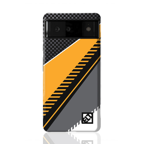 Carbon Shear Orange Pixel 6 Series Phone Cases | ELD