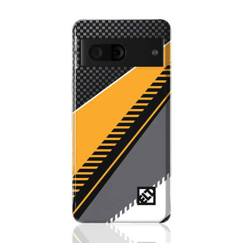 Carbon Shear Orange Pixel 7 Phone Cases | ELD