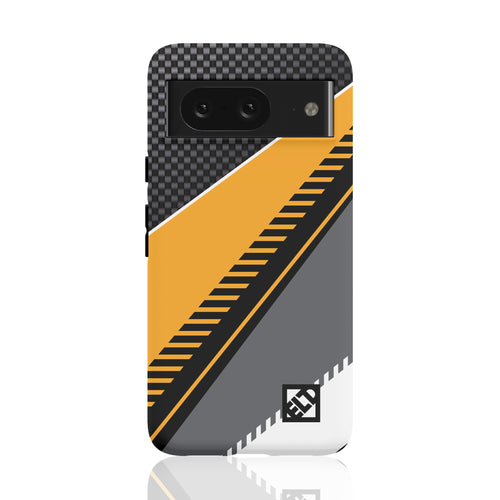 Carbon Shear Orange Pixel 8 Phone Cases | ELD