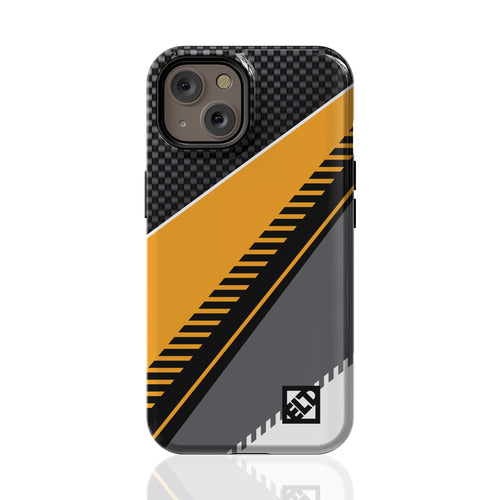 Carbon Shear Orange iPhone 14 Series Phone Cases | ELD