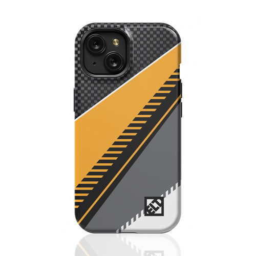 Carbon Shear Orange iPhone 15 Series Phone Cases | ELD