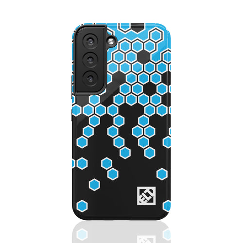 Hex Blue Fade to Black Galaxy S22 Series Phone Cases | ELD