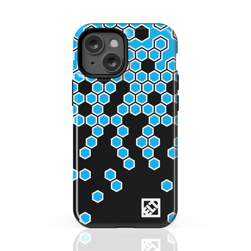 Hex Blue Fade to Black iPhone 13 Series Phone Cases | ELD