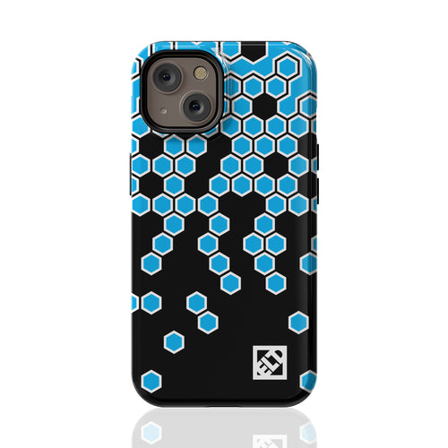 Hex Blue Fade to Black iPhone 14 Series Phone Cases | ELD