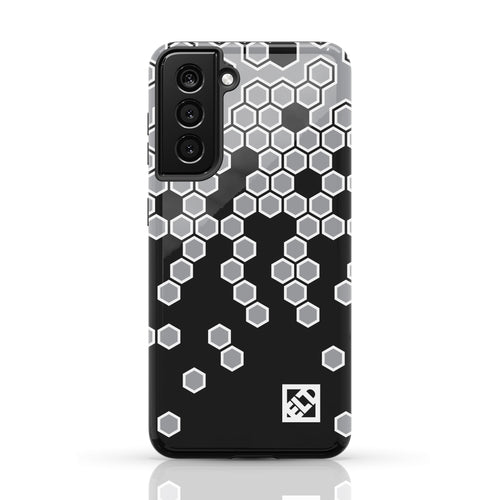 Hex Gray Fade to Black Galaxy S21 Series Phone Cases | ELD