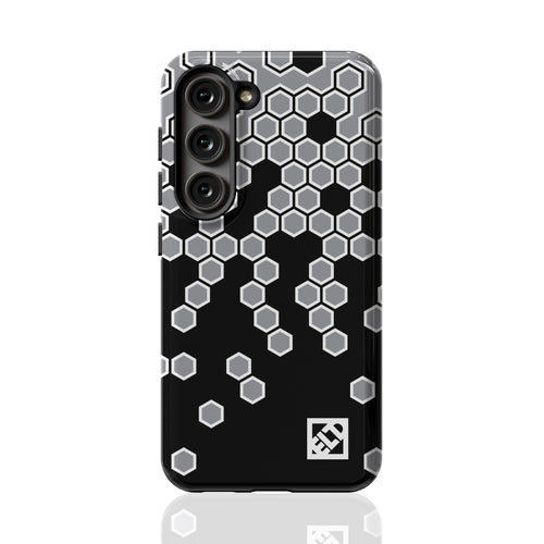 Hex Gray Fade to Black Galaxy S23 Series Phone Cases | ELD