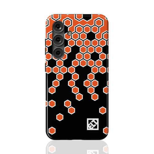 Hex Orange Fade to Black Galaxy S24 Series Phone Cases | ELD