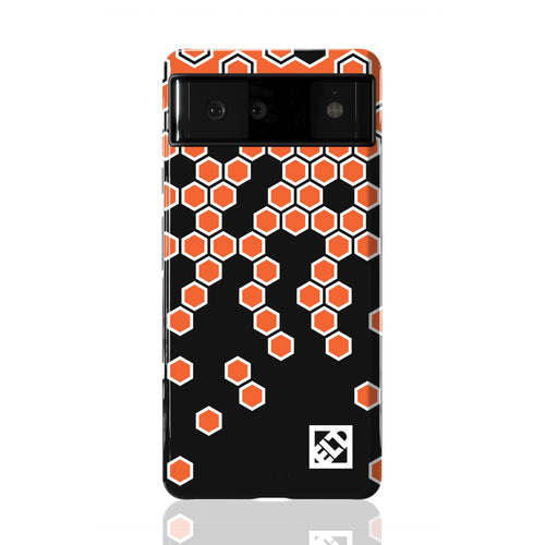 Hex Orange Fade to Black Pixel 6 Series Phone Cases | ELD