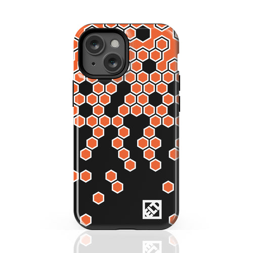 Hex Orange Fade to Black iPhone 13 Series Phone Cases | ELD