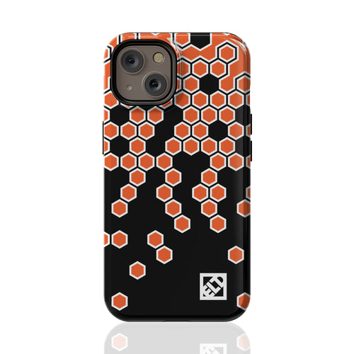 Hex Orange Fade to Black iPhone 14 Series Phone Cases | ELD