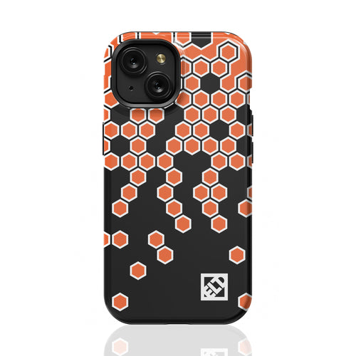 Hex Orange Fade to Black iPhone 15 Series Phone Cases | ELD