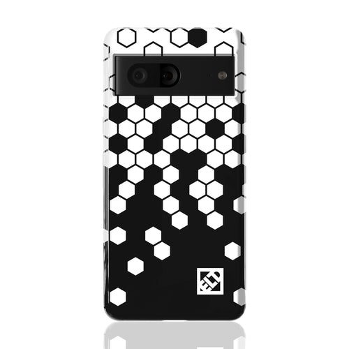 Hex White Fade to Black Pixel 7 Phone Cases | ELD