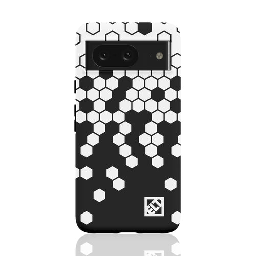 Hex White Fade to Black Pixel 8 Phone Cases | ELD