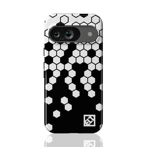 Hex White Fade to Black Pixel 9 Phone Cases | ELD