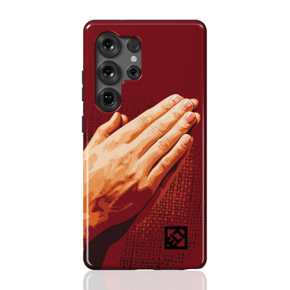Praying Hands Illustration for Galaxy S25 Series Phone Cases | ELD