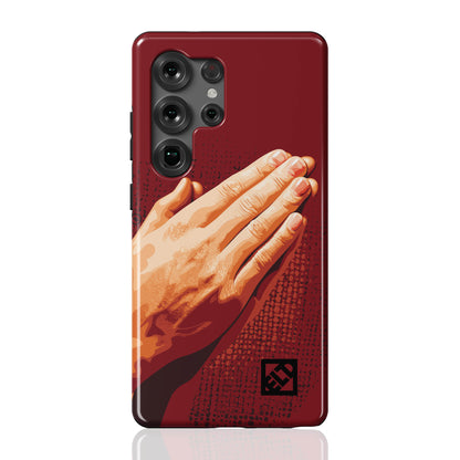 Praying Hands Illustration for Galaxy S25 Series Phone Cases | ELD