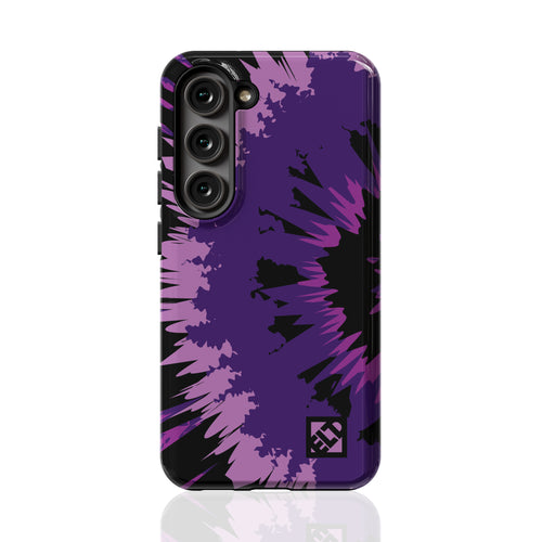 Purple Tie Dye Galaxy S23 Series Phone Cases | ELD