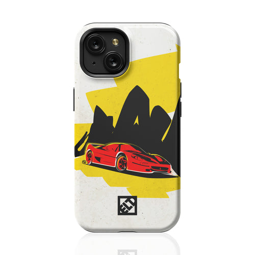 Red Ferrari F50 iPhone 15 Series Phone Cases | ELD