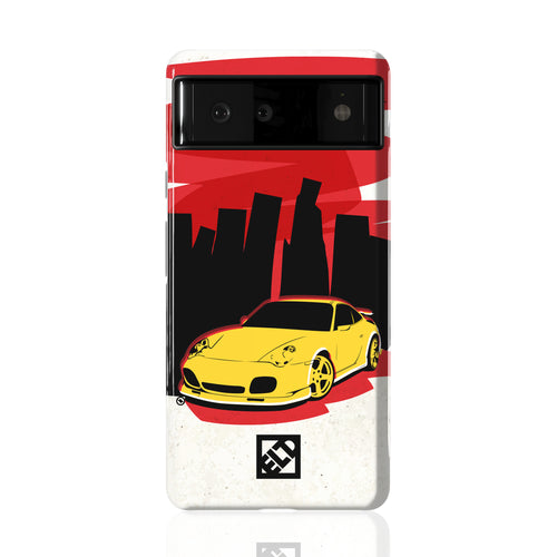 Yellow Porsche Pixel 6 Series Phone Cases | ELD