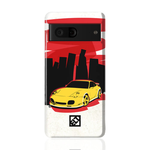 Yellow Porsche Pixel 7 Phone Cases | ELD