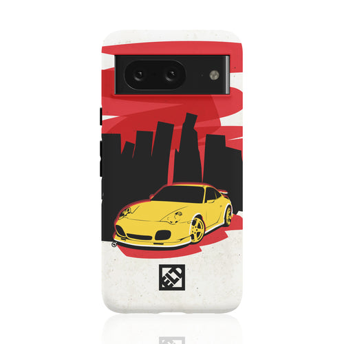 Yellow Porsche Pixel 8 Phone Cases | ELD