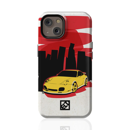 Yellow Porsche iPhone 14 Series Phone Cases | ELD