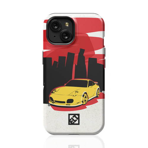 Yellow Porsche iPhone 15 Series Phone Cases | ELD